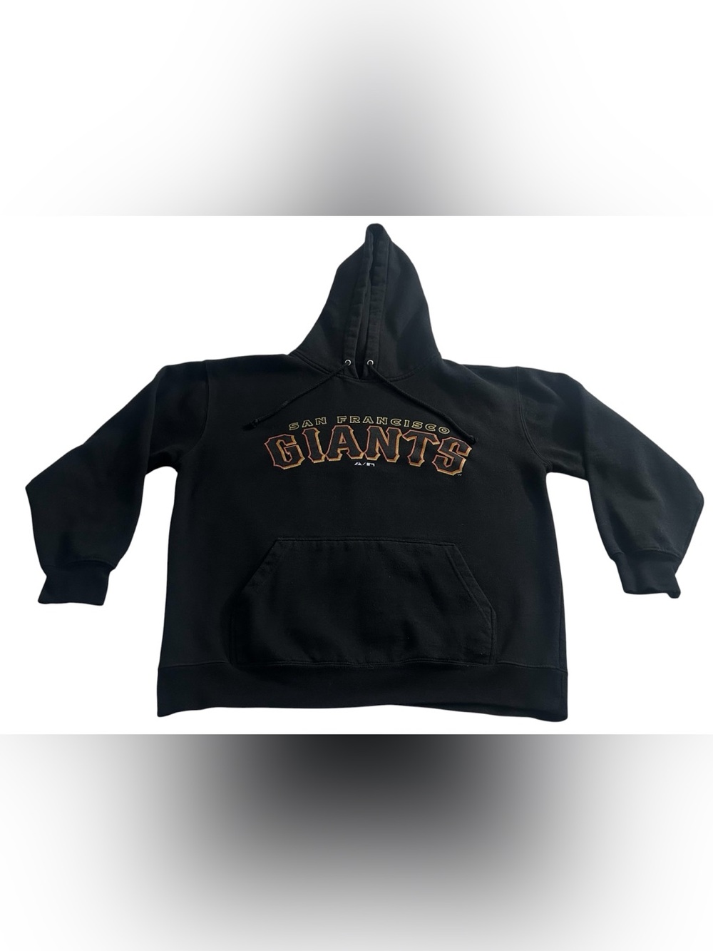 Majestic San Francisco Giants Hoodie Small Black MLB Pullover Sweatshirt